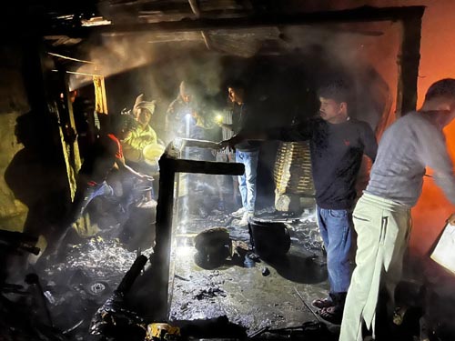 आगलागिमा दुई लाख भन्दा बढीको क्षति